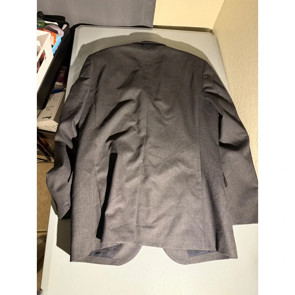 J.Crew Ludlow Loro Piana Super 120s Wool Suit Jacket Blazer Grey Mens 40R
